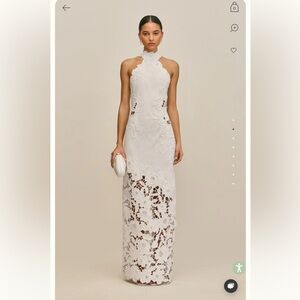 CULT GAIA TAMARA GOWN IN OFF WHITE, SIZE 2
